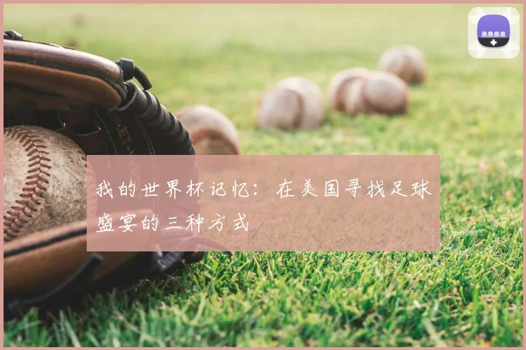 我的世界杯记忆：在美国寻找足球盛宴的三种方式